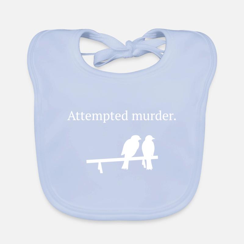 Attempted Murder Organic Baby Bibs