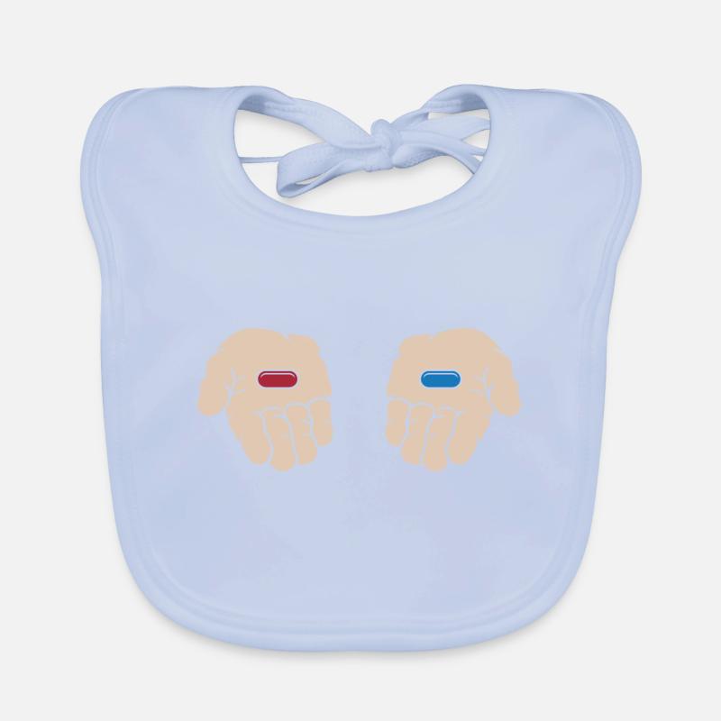 Rouge ou bleu Bavoir bio Bébé