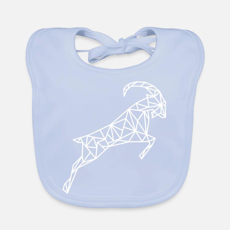 Steinbock Geometrisch Sternzeichen Baby Bio-Lätzchen