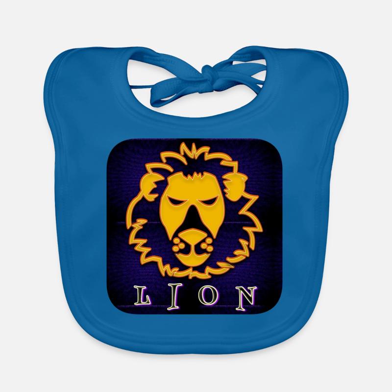 LION (Lion) Bavoir bio Bébé