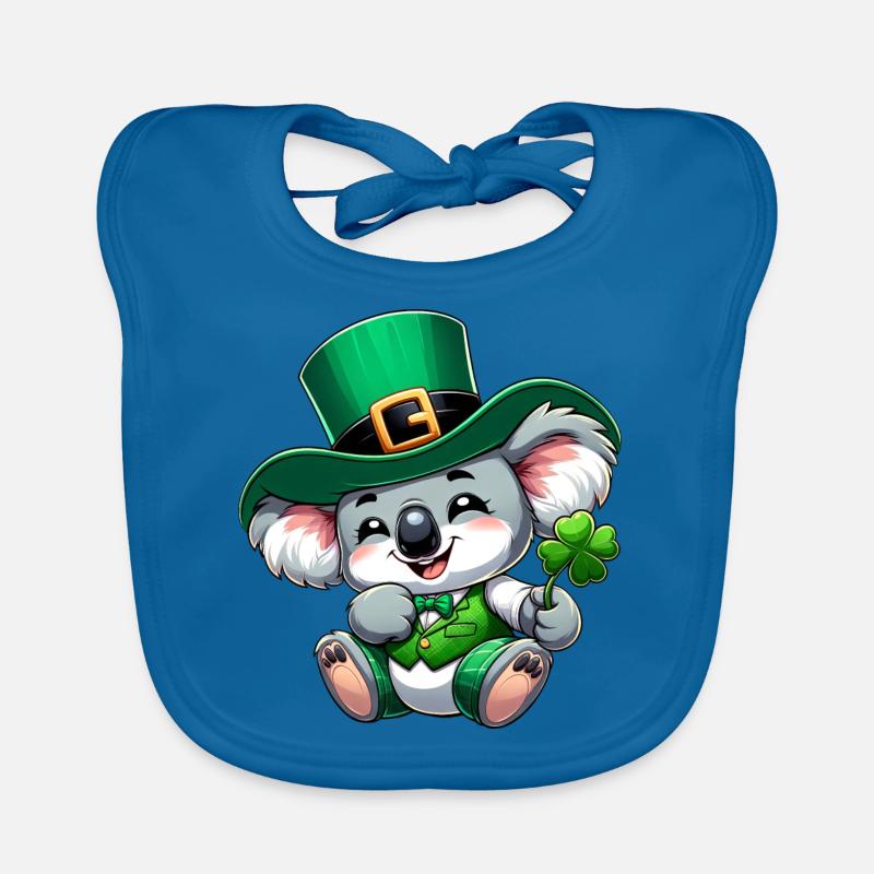 Dessin animé de Koala de la Saint-Patrick Bavoir bio Bébé