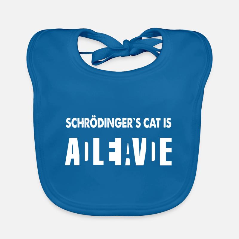 Schrodinger's Cat Physics Nerd Geek Gift Organic Baby Bibs