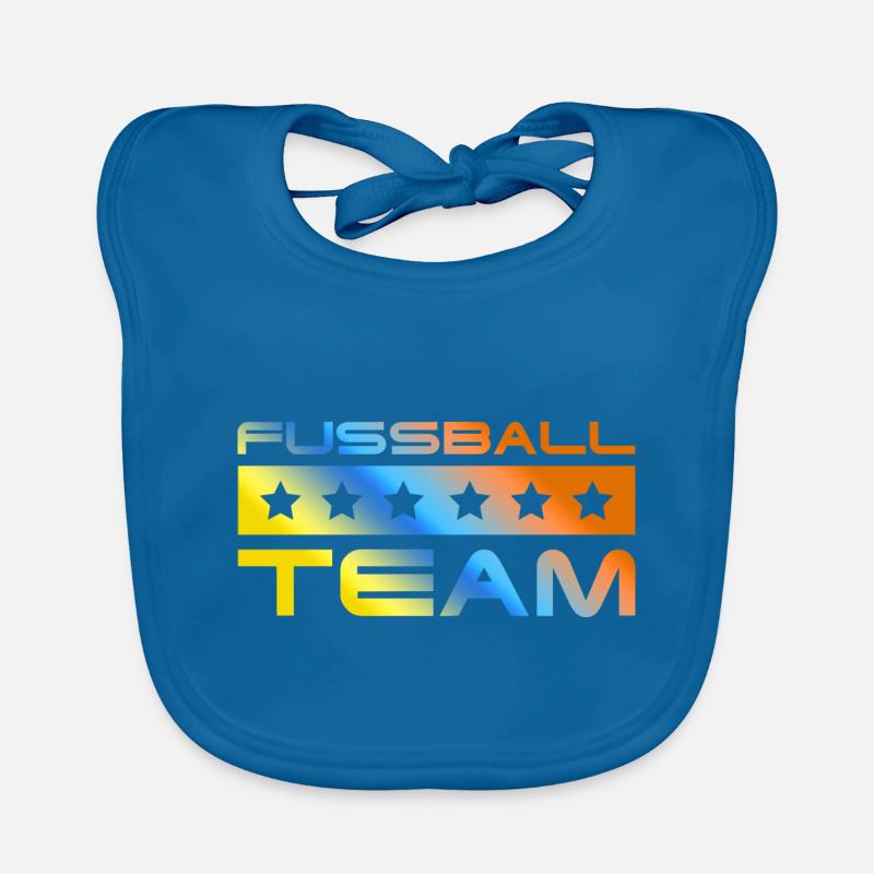 Fussball Crew Bunt Baby Bio-Lätzchen