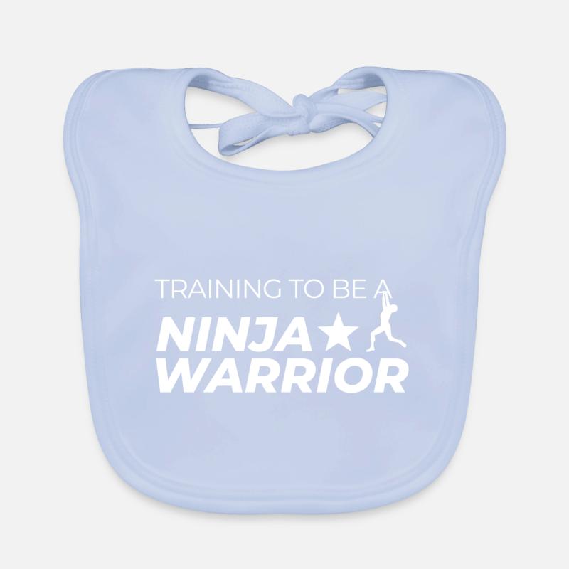 Training to be a Ninja Warrior Baby Bio-Lätzchen