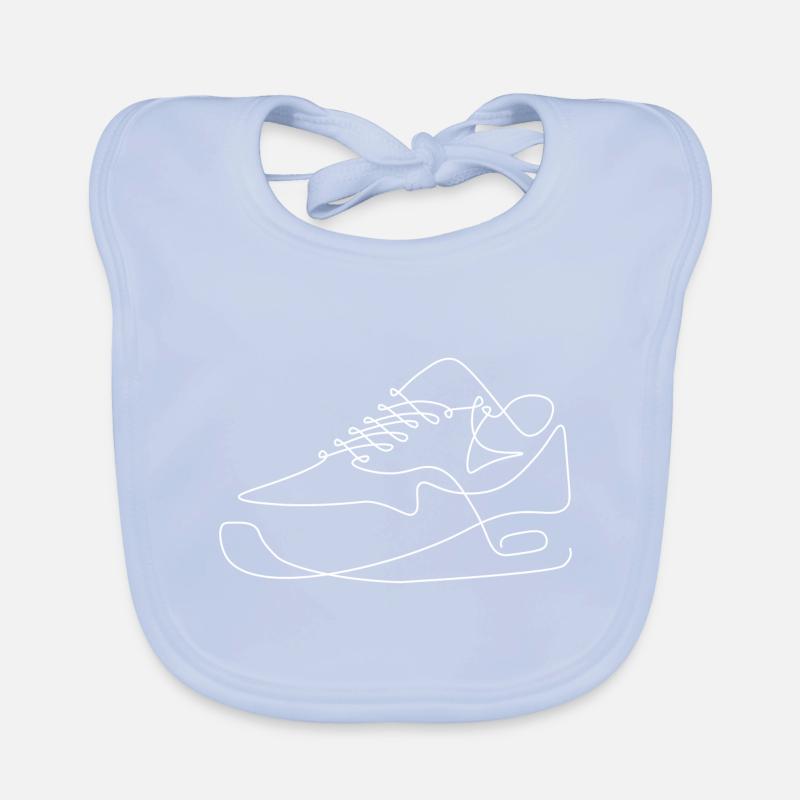 cool sneaker urban shoe illustration Organic Baby Bibs