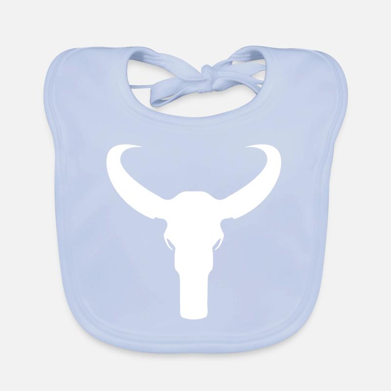 Bull Skeleton Organic Baby Bibs