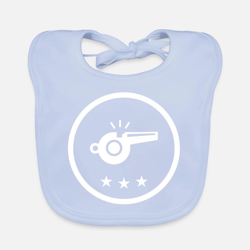 Trillerpfeife Pfeife Baby Bio-Lätzchen