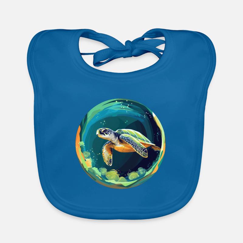 Tortue Bavoir bio Bébé
