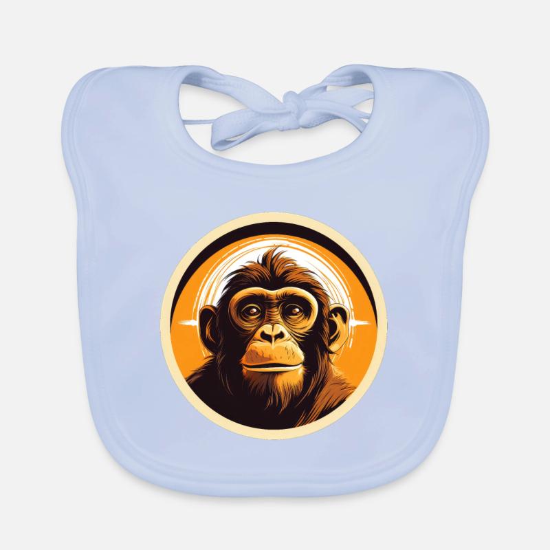 Monkey Organic Baby Bibs