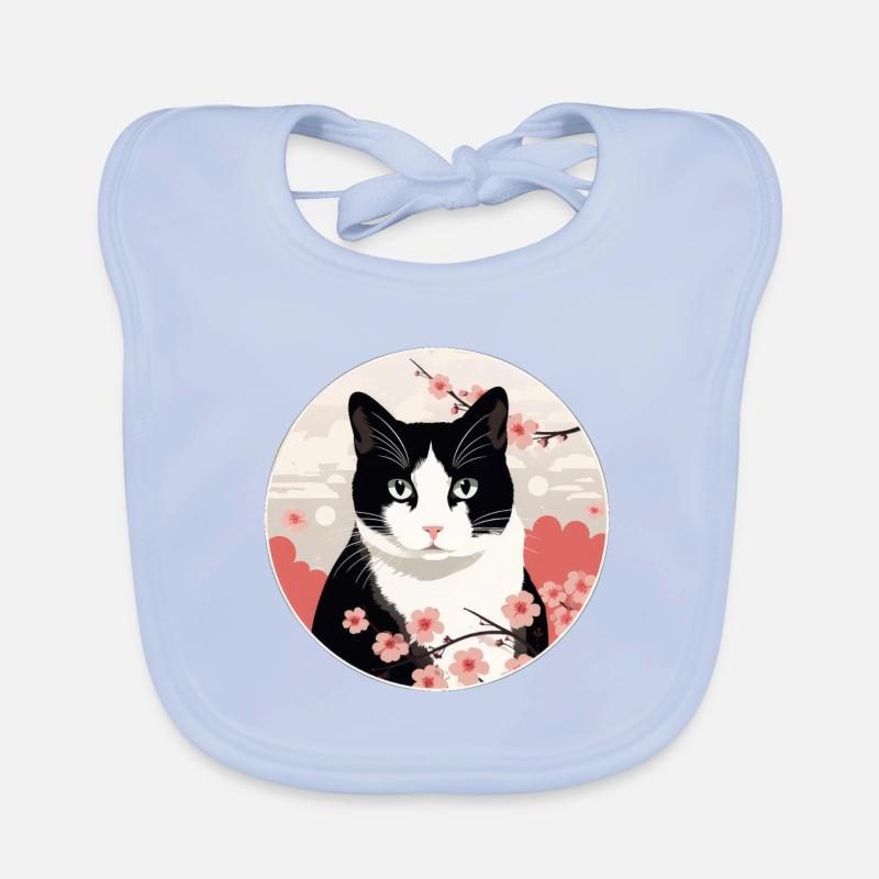 Japanese Bobtail Cat Organic Baby Bibs
