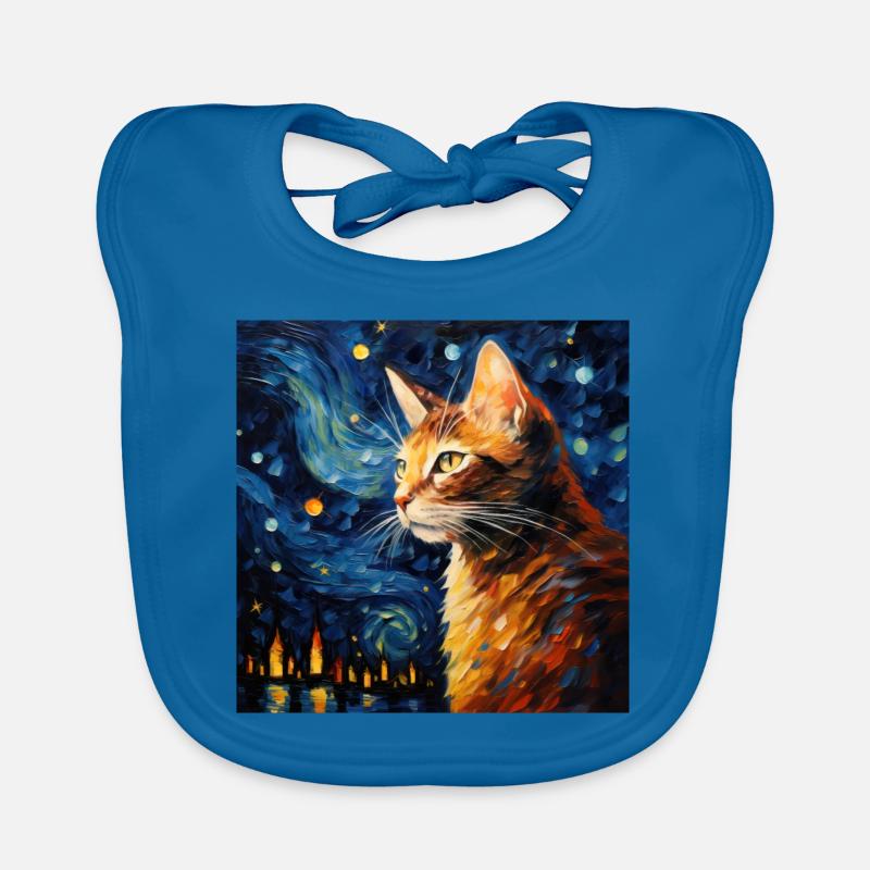 Chat, Motif De Chat Bavoir bio Bébé
