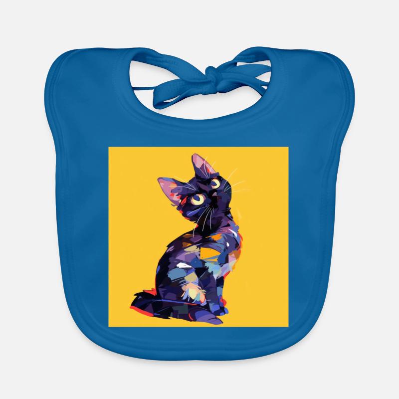 Chat, Motif De Chat Bavoir bio Bébé