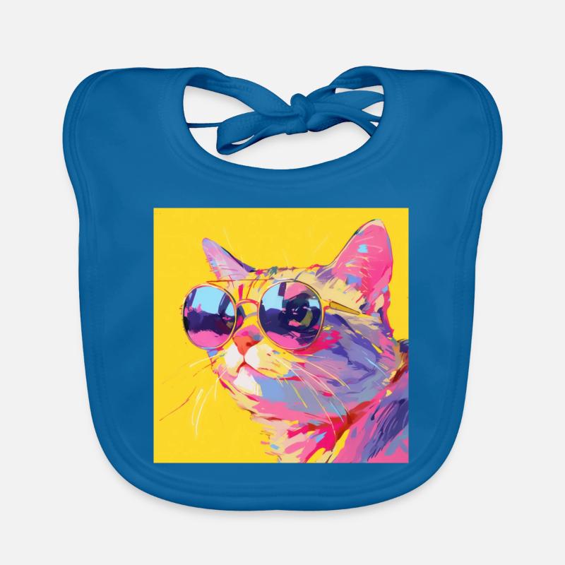 Chat, Motif De Chat Bavoir bio Bébé