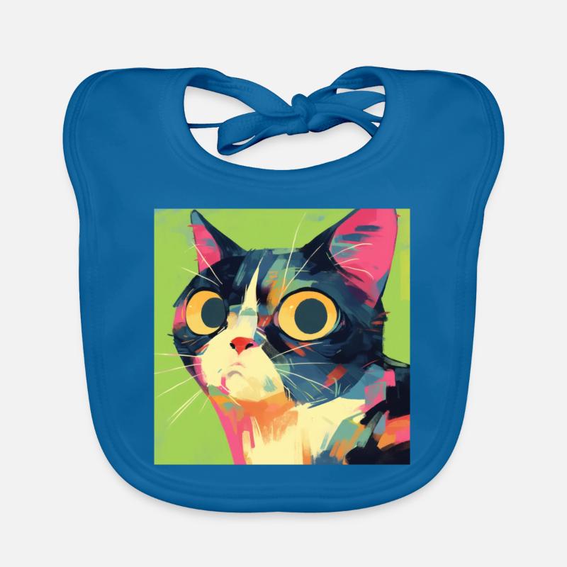 Chat, Motif De Chat Bavoir bio Bébé