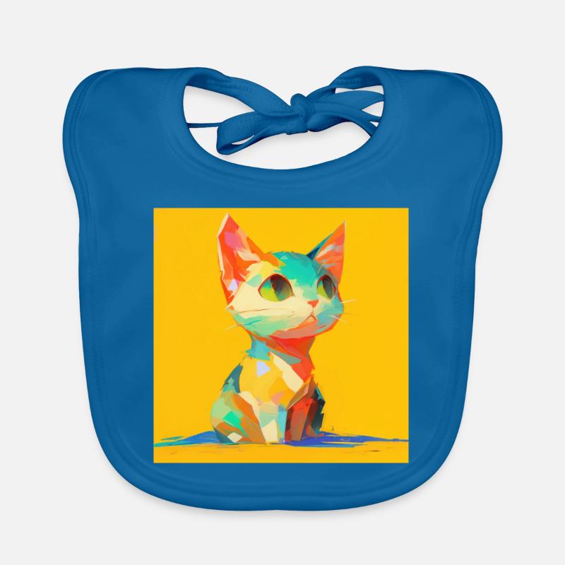 Chat, Motif De Chat Bavoir bio Bébé