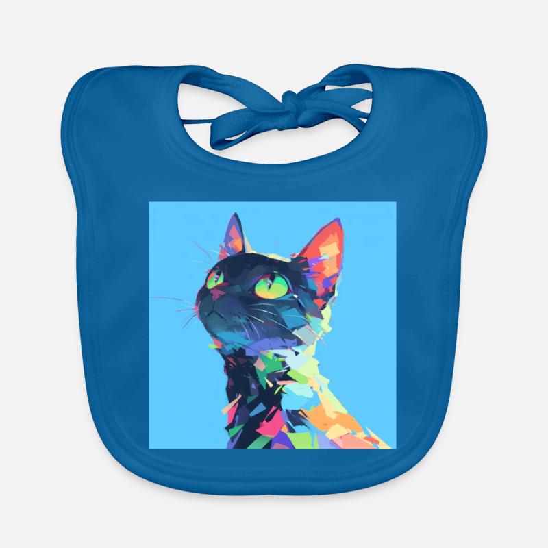 Chat, Motif De Chat Bavoir bio Bébé