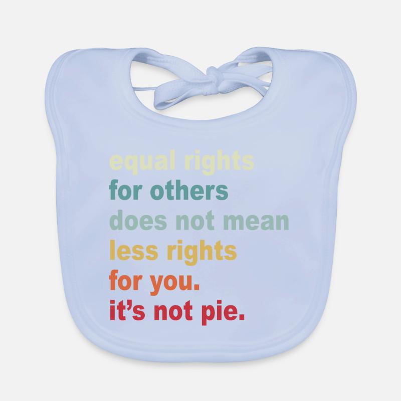 Equal Rights Graphic Organic Baby Bibs