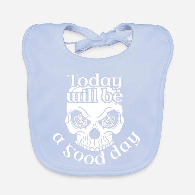 Today will be a good day - Role-playing game happiness Organic Baby Bibs