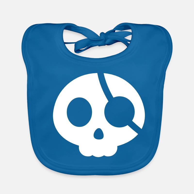 Totenkopf mit einer Augenklappe Baby Bio-Lätzchen