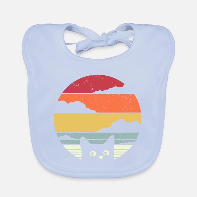 Graphique drôle de chat Bavoir bio Bébé