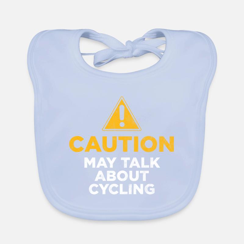 Attention peut parler de vélo Bavoir bio Bébé