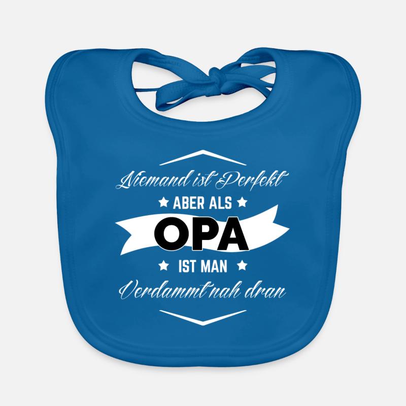 OPA - Baby Bio-Lätzchen - Pfauenblau