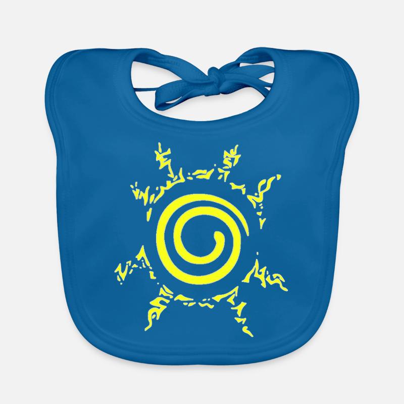 Naaaruto Mark - Bavoir bio Bébé - bleu paon