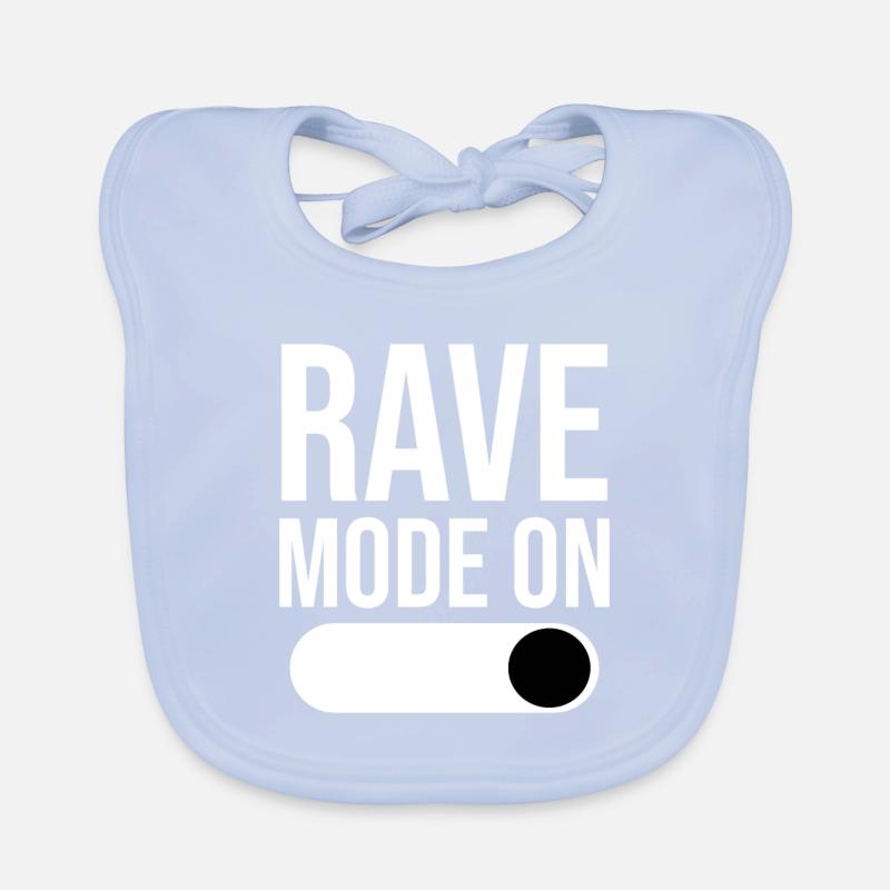 Rave Mode On Techno Raver Baby Bio-Lätzchen