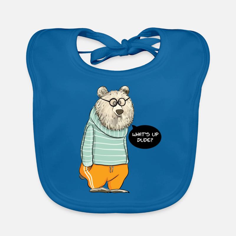 Dude Bear Baby Bio-Lätzchen