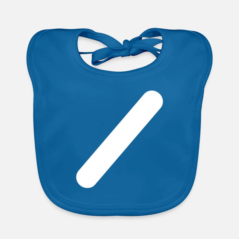 Diagonal dash diagonal line Organic Baby Bibs