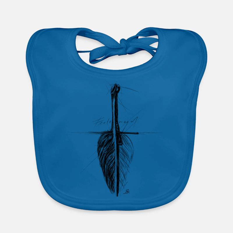 Plume et épée Bavoir bio Bébé