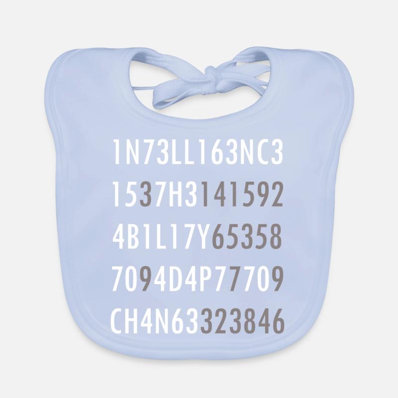 Intelligence-Citation from Science Intelligence Nerd Organic Baby Bibs