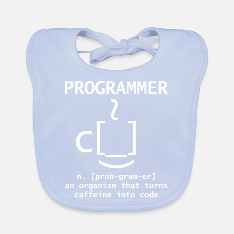 Programmer I Turn Coffee Into Code Gift Developer Baby Bio-Lätzchen