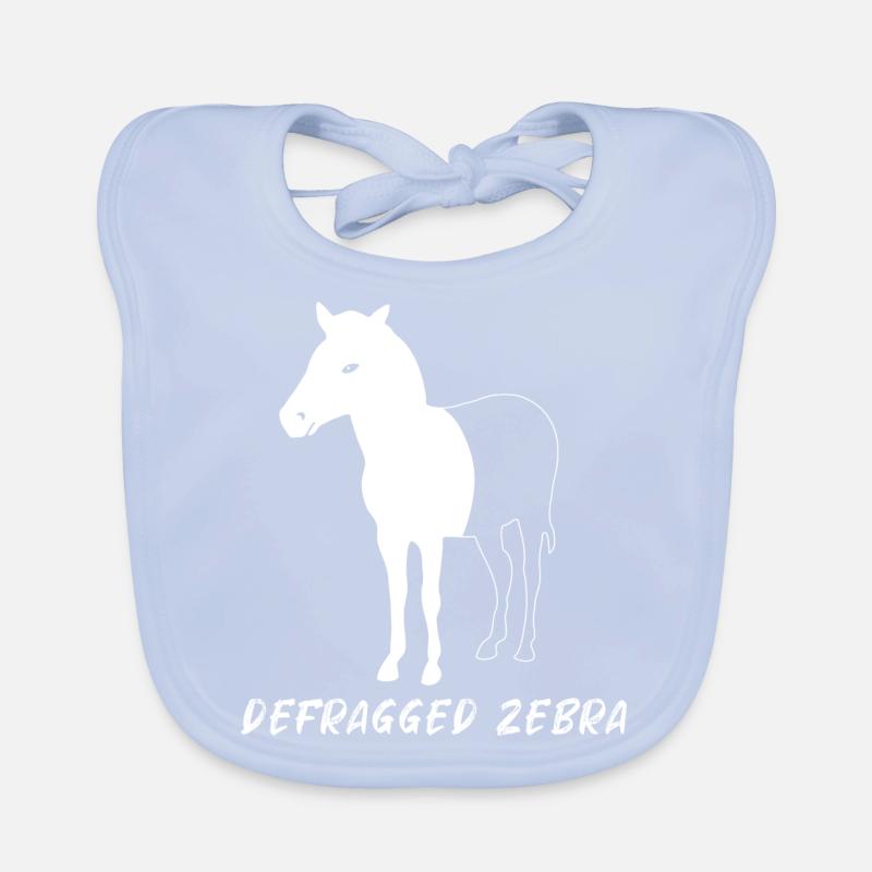 Defragged Zebra Admin Geek Programmierer Geschenk Baby Bio-Lätzchen