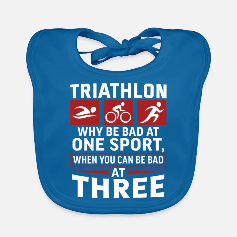 Triathlon Geschenk Triathlon Triathlon Triathlet Baby Bio-Lätzchen