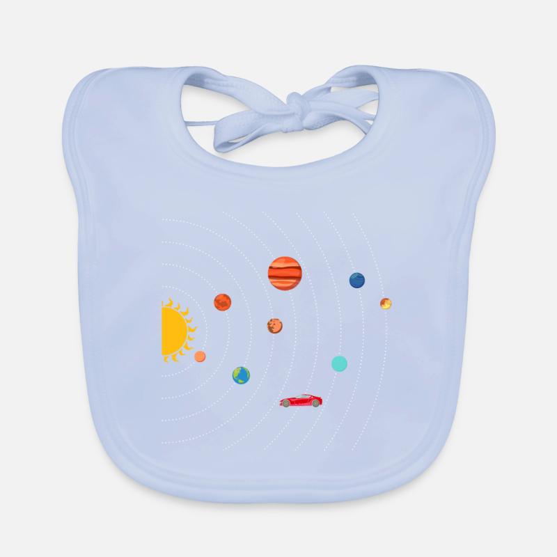 Tesla dans Space Solar System SpaceX Bavoir bio Bébé