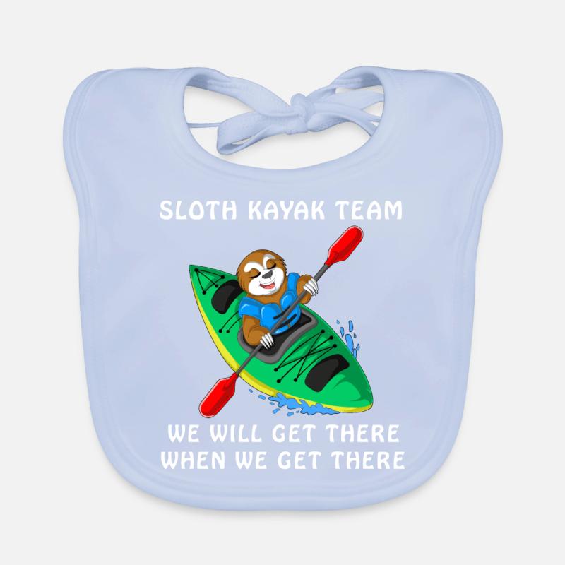 Faultier Kajak Team Baby Bio-Lätzchen