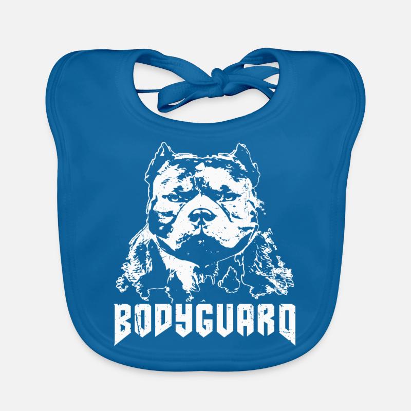 Hunde Bodyguard Weiß Baby Bio-Lätzchen