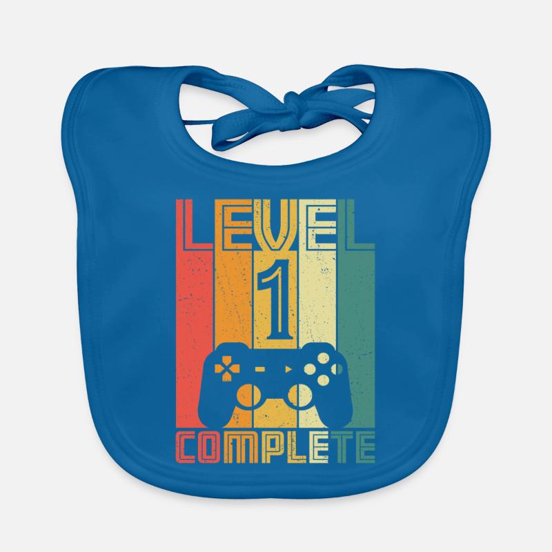 1st birthday - 1 years level 1 complete Organic Baby Bibs