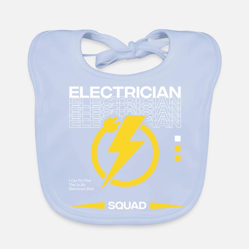 Voltage Circuits Electro Electrician Craftsmen Organic Baby Bibs