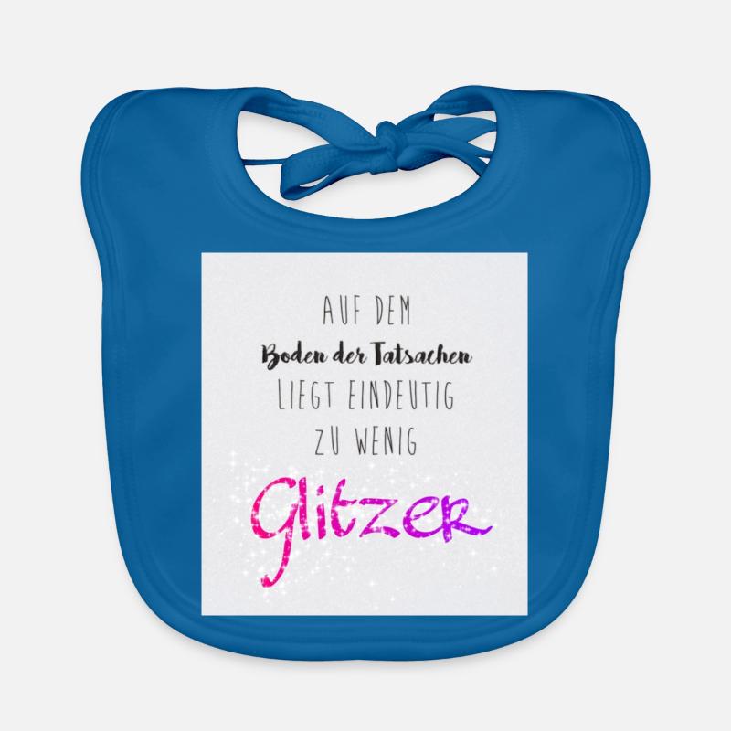 think glitter Baby Bio-Lätzchen