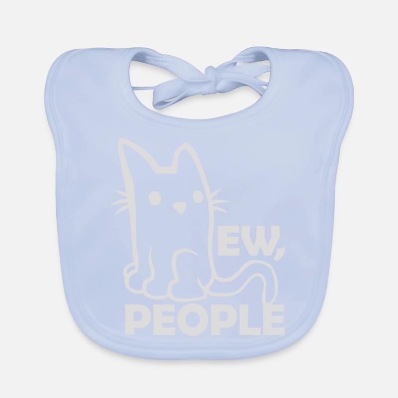 Dire ew people chat Bavoir bio Bébé