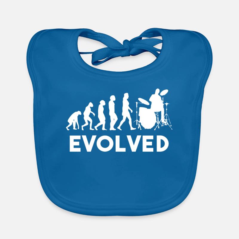 Drummer Schlagzeug Evolution Baby Bio-Lätzchen