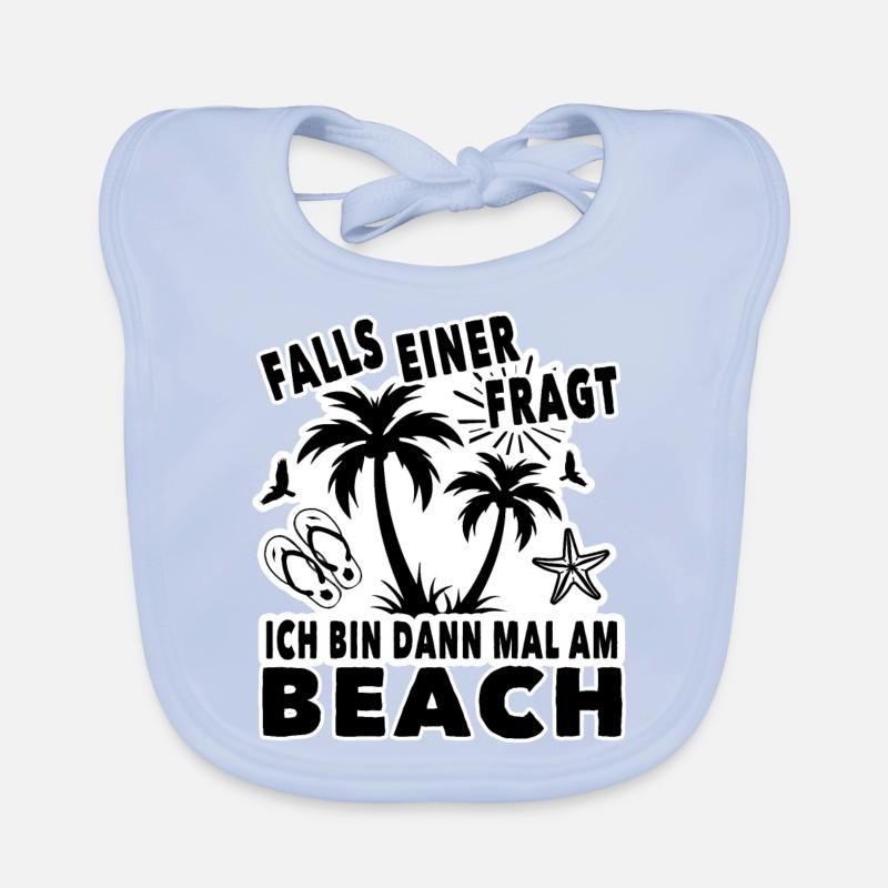 Ich bin dann mal am Beach Baby Bio-Lätzchen