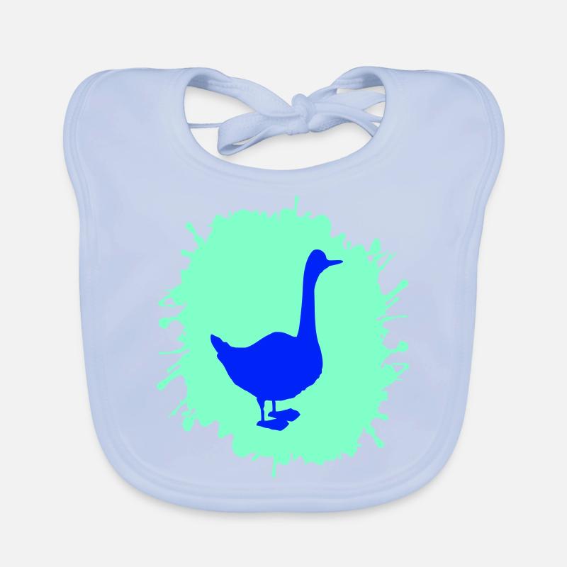 Goose Splatter Organic Baby Bibs