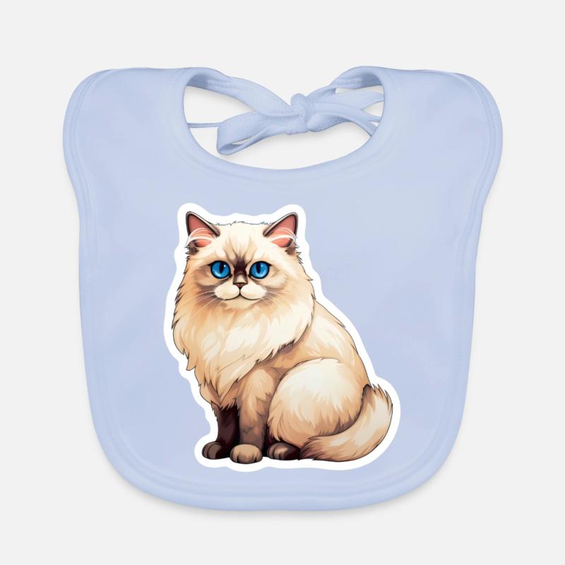 Chat Ragdoll Bavoir bio Bébé