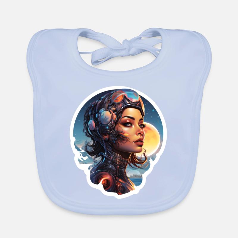 Woman from the Future Organic Baby Bibs