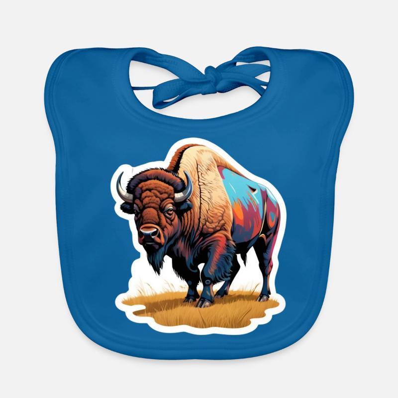 großer Bison Baby Bio-Lätzchen