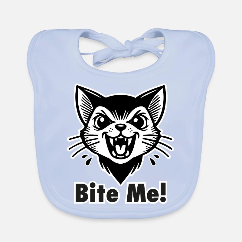 Chat vampire gothique - « Mordez-moi ! » Concevoir Bavoir bio Bébé