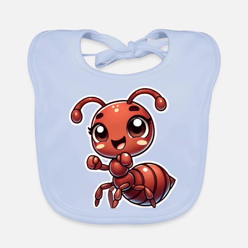 Fourmi heureuse Bavoir bio Bébé